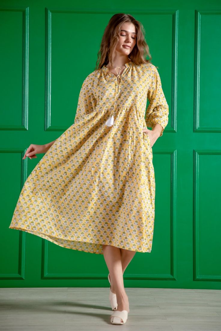 MOSAIC HALF OPEN LONG SHIRT DRESS Hover