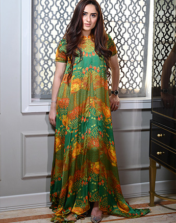 MOSAIC HALF OPEN LONG SHIRT DRESS